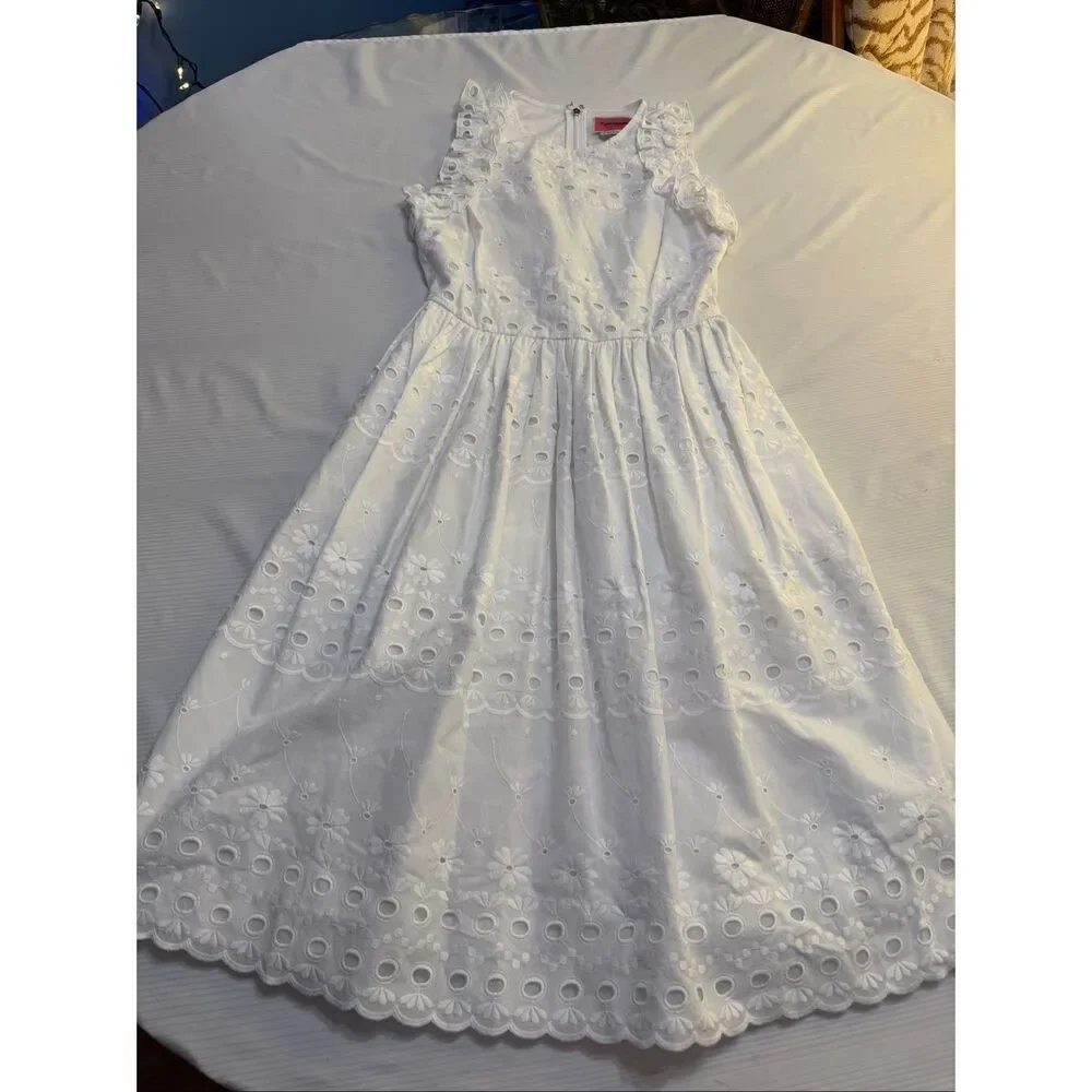 Kate Spade New York White Eyelet Dress Size 0